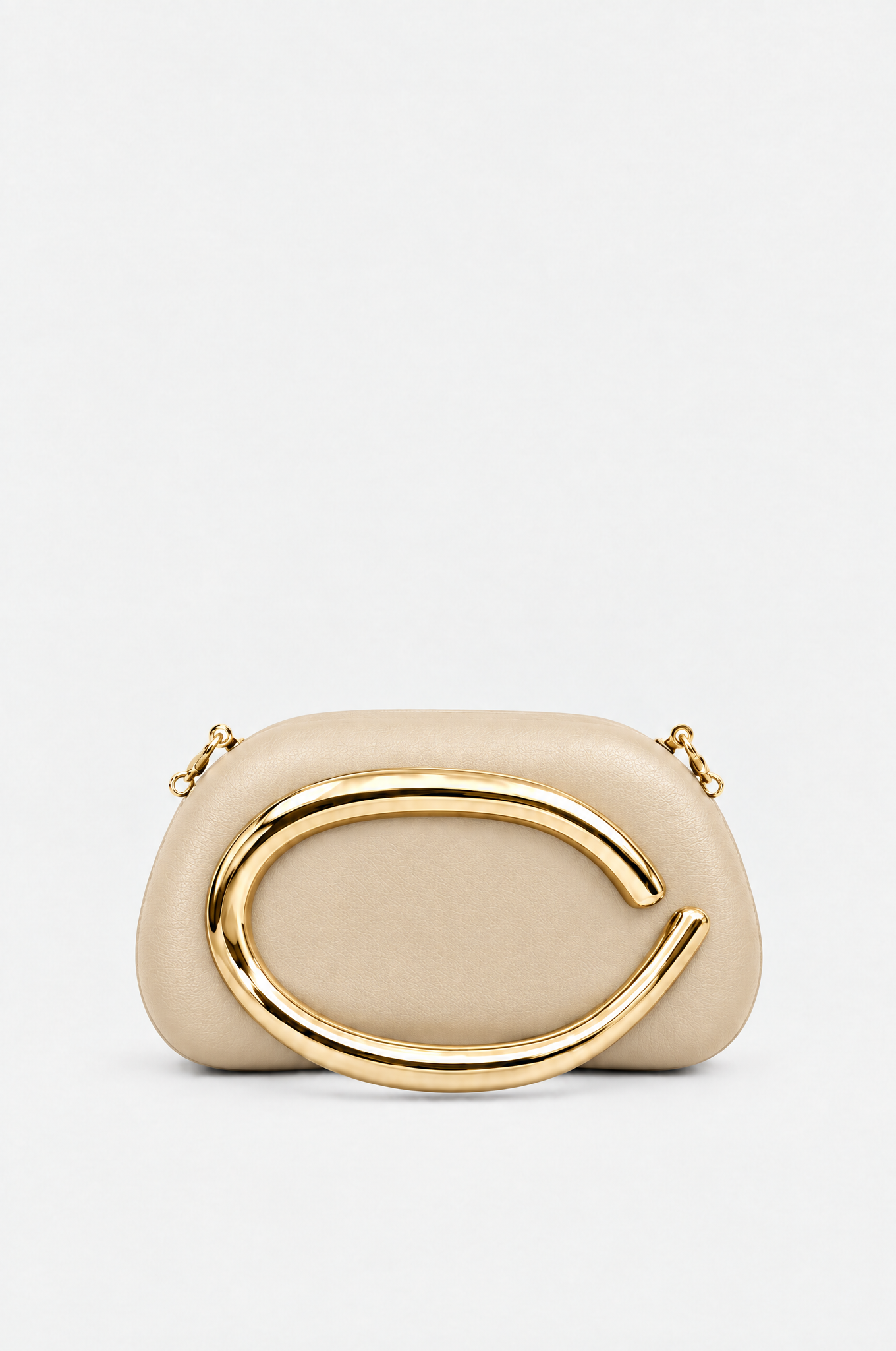 Beige Abendtasche