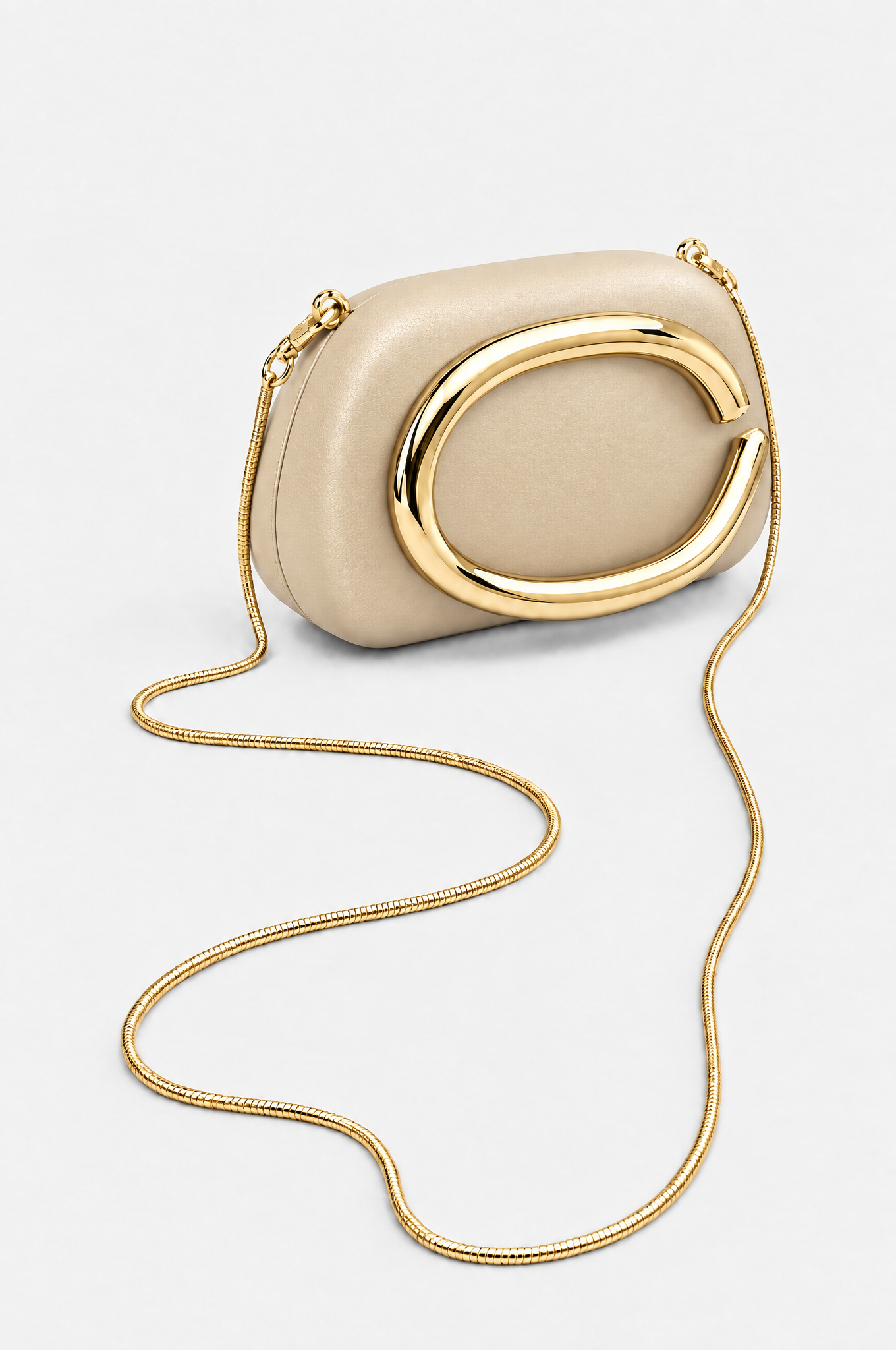 Beige Abendtasche