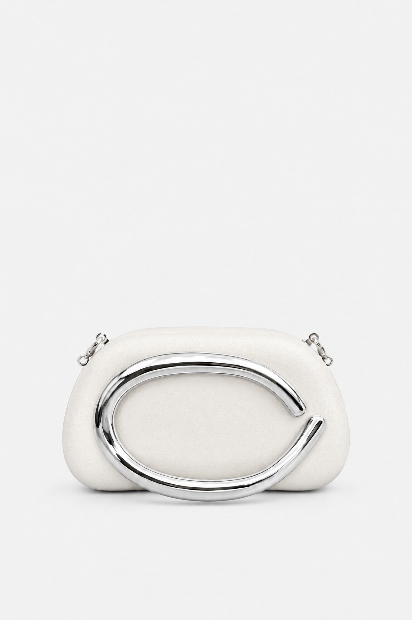 Weiße Abendtasche