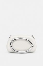 Weiße Abendtasche