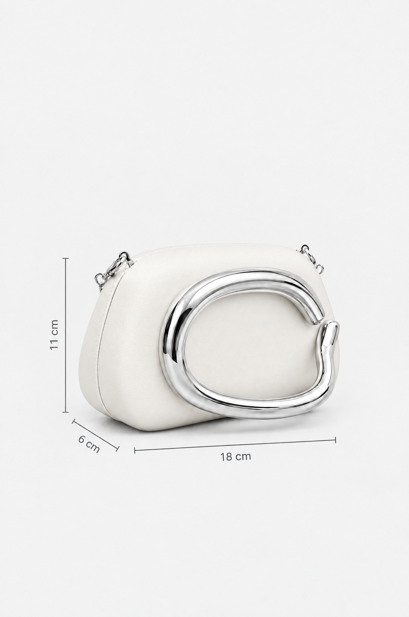 Weiße Abendtasche