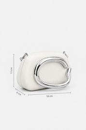 Weiße Abendtasche