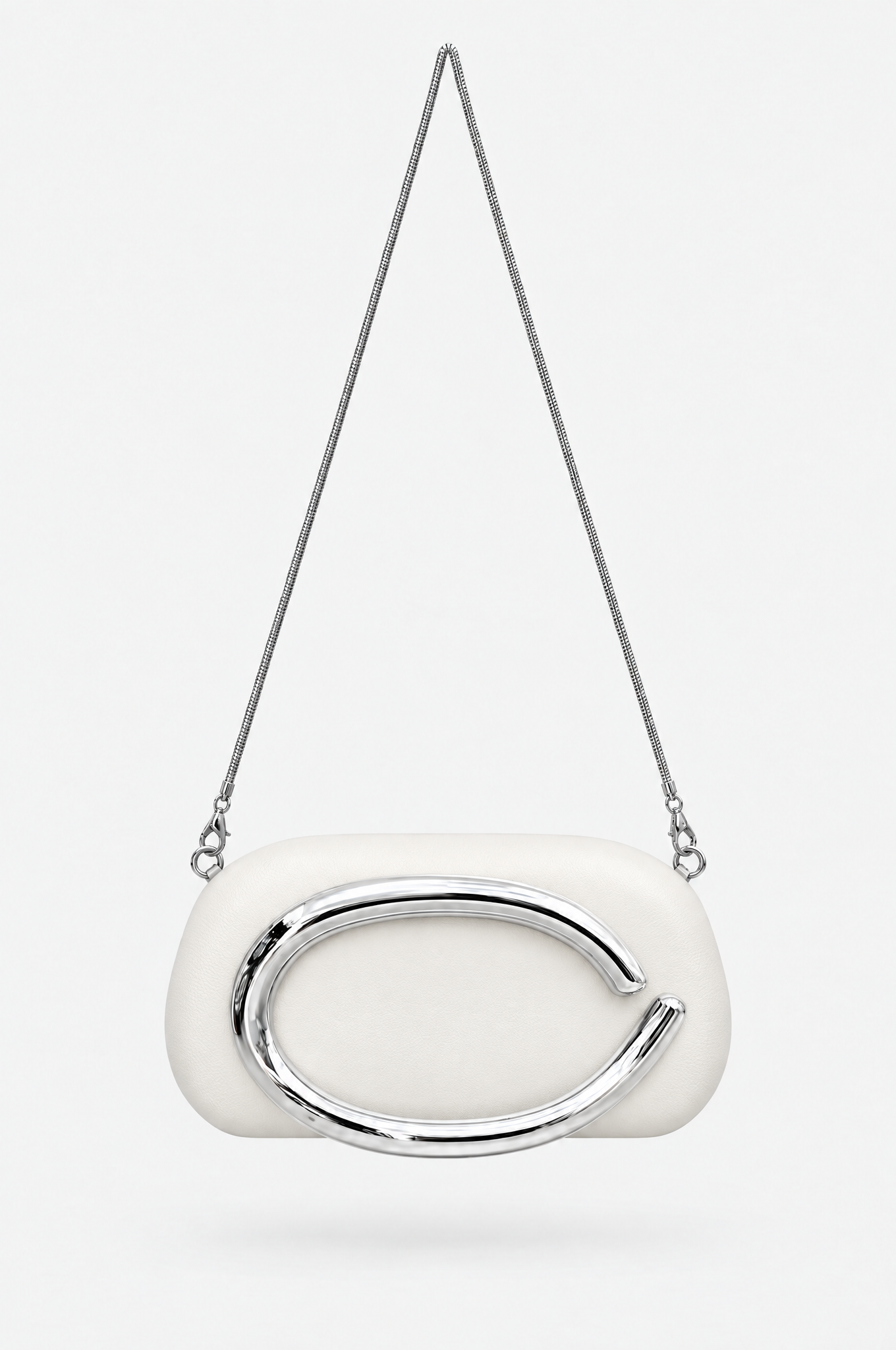 Weiße Abendtasche