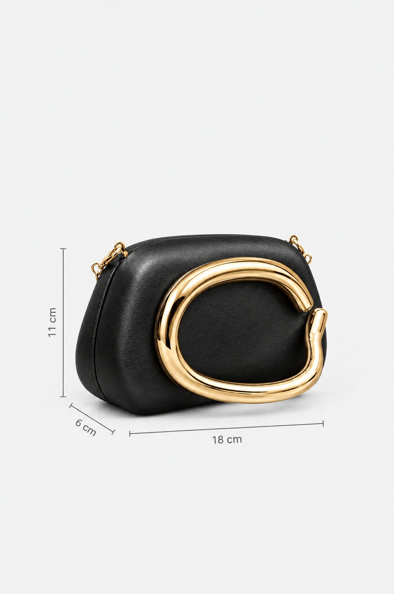 Schwarze Abendtasche