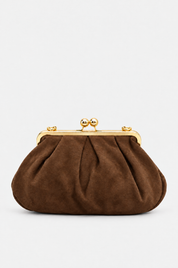 Braune Wildledertasche