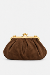 Braune Wildledertasche