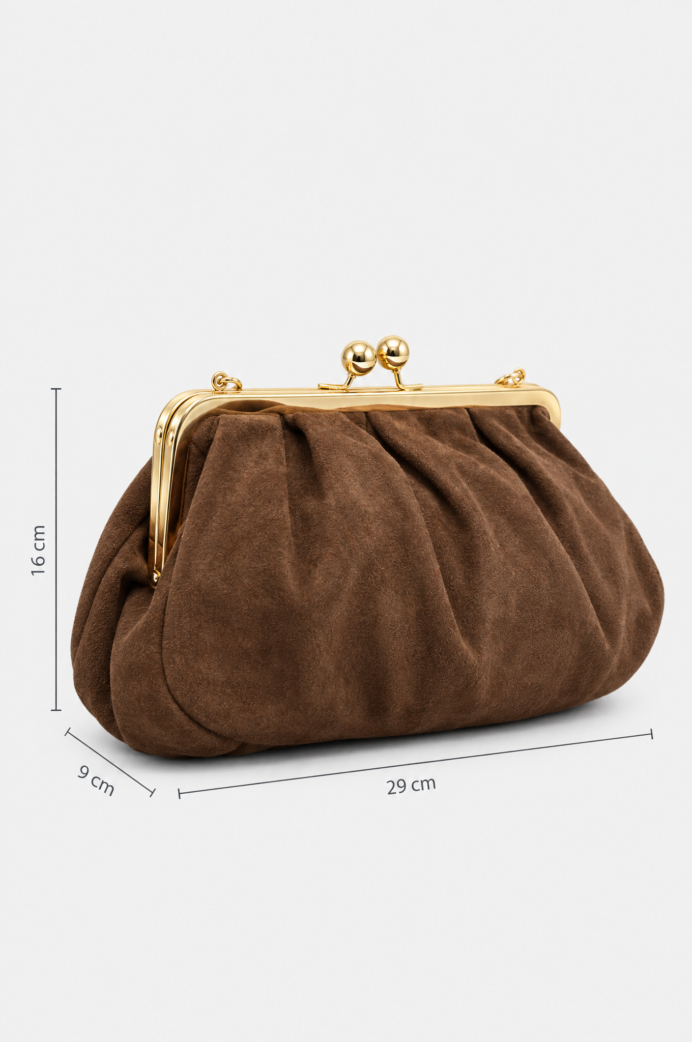 Braune Wildledertasche