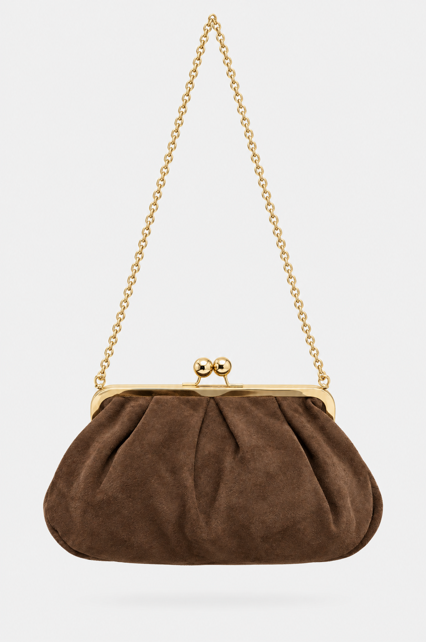Braune Wildledertasche