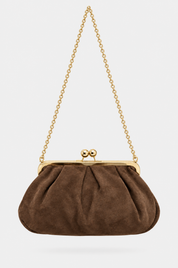 Braune Wildledertasche