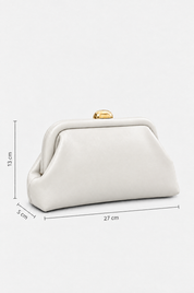 Weiße Abendtasche