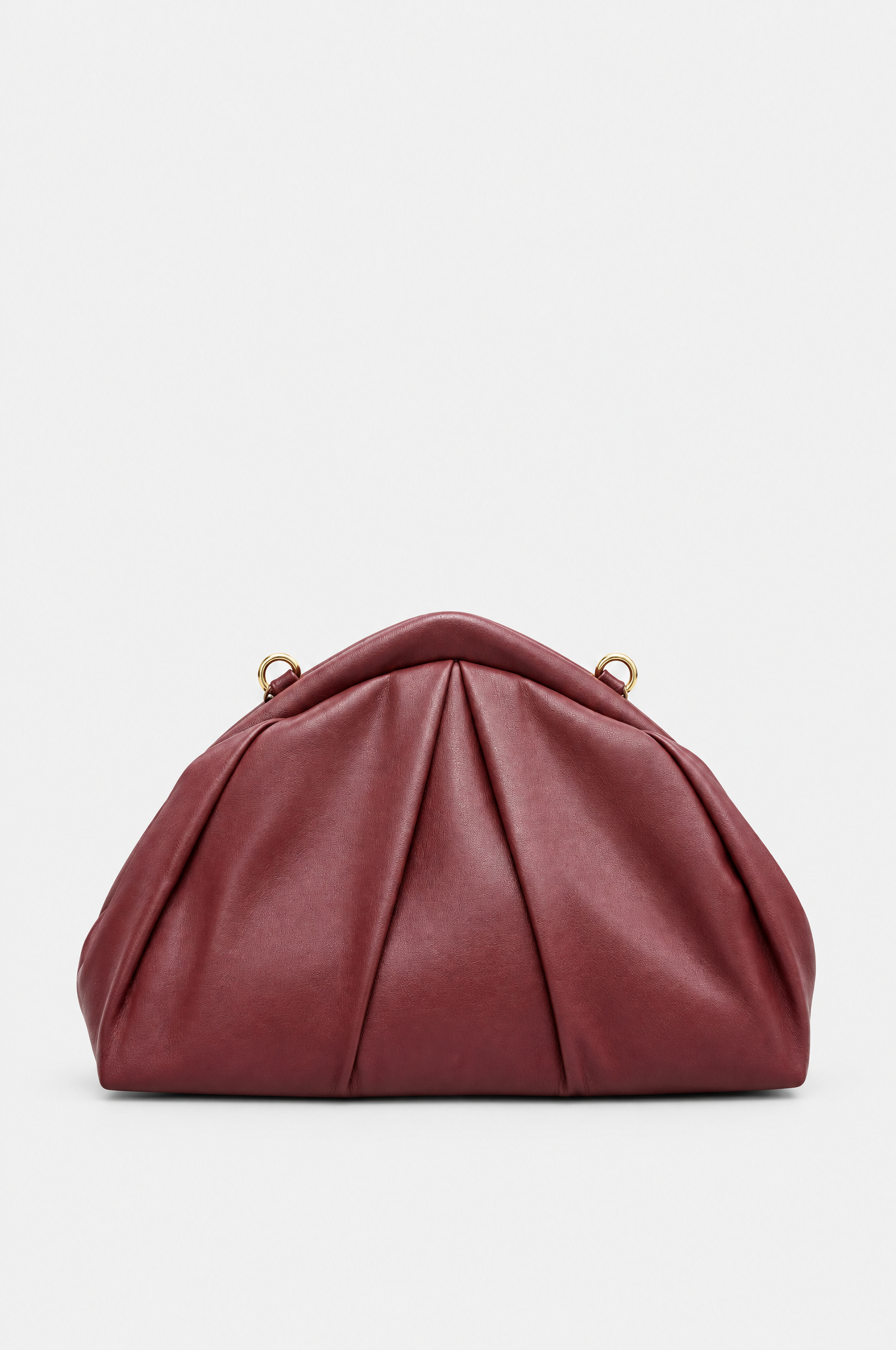 Bordeauxfarbene Abendtasche