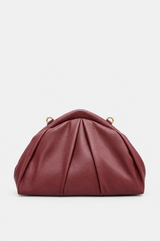 Bordeauxfarbene Abendtasche