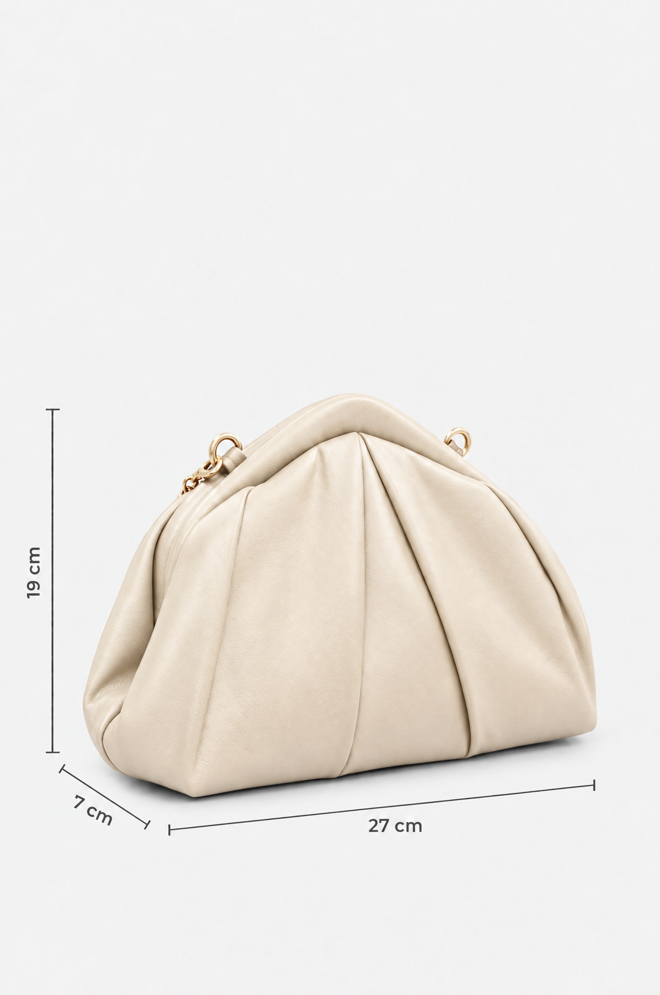 Beige Abendtasche