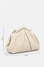 Beige Abendtasche