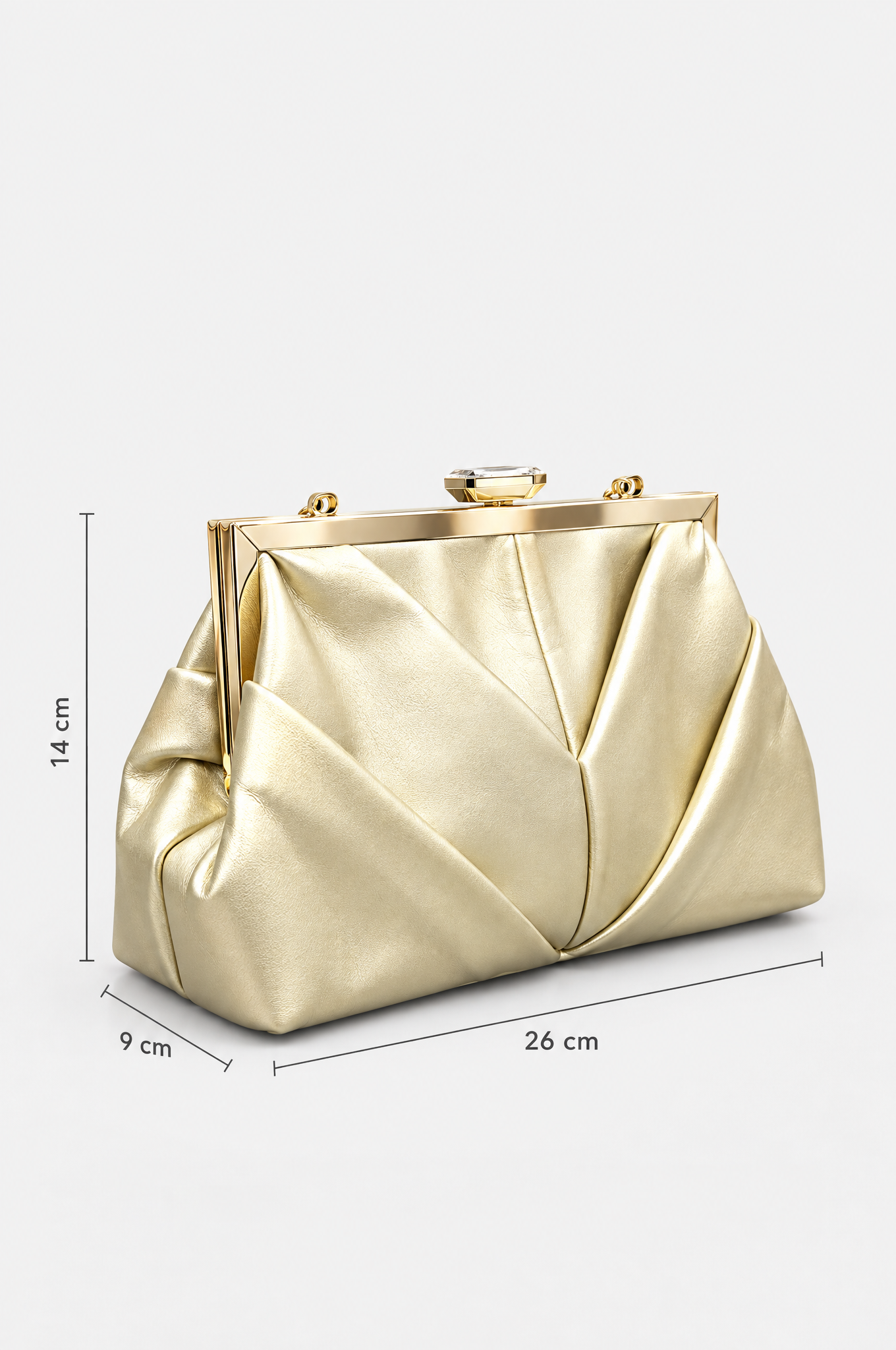 Goldene Abendtasche