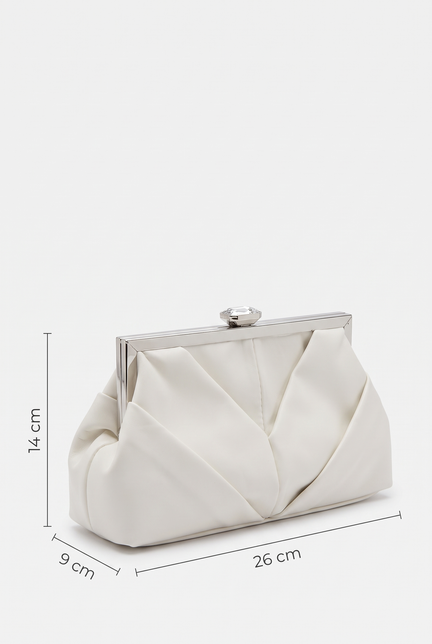 Weiße Abendtasche
