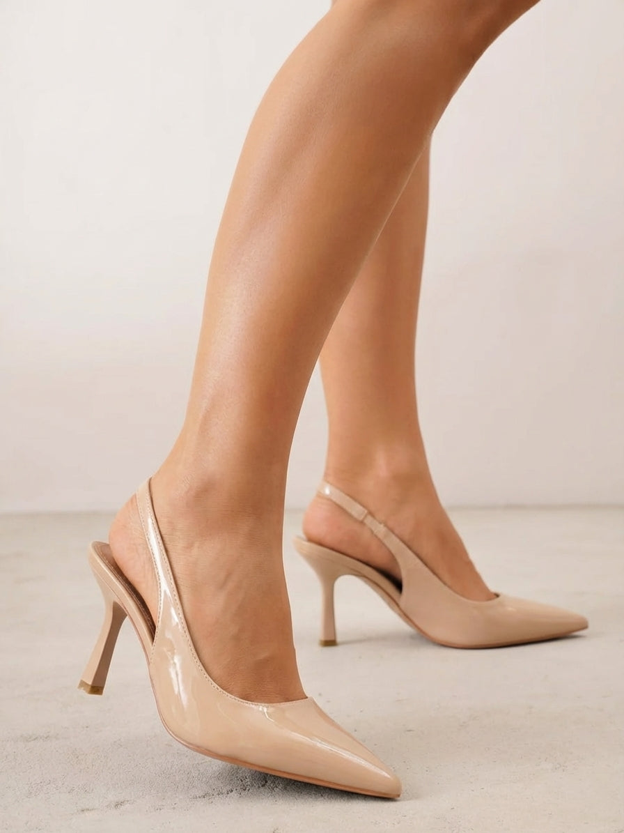 Nudefarbene Stilettos