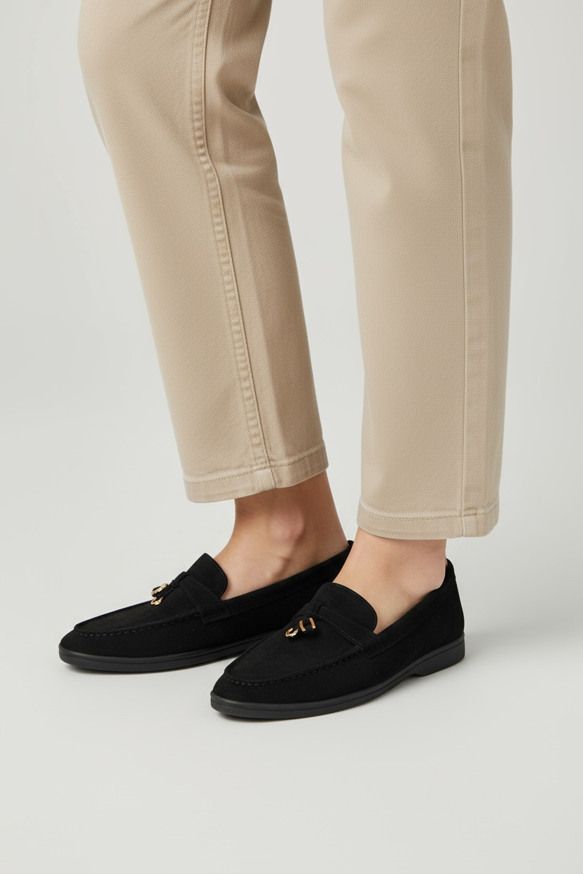 Schwarze Loafer