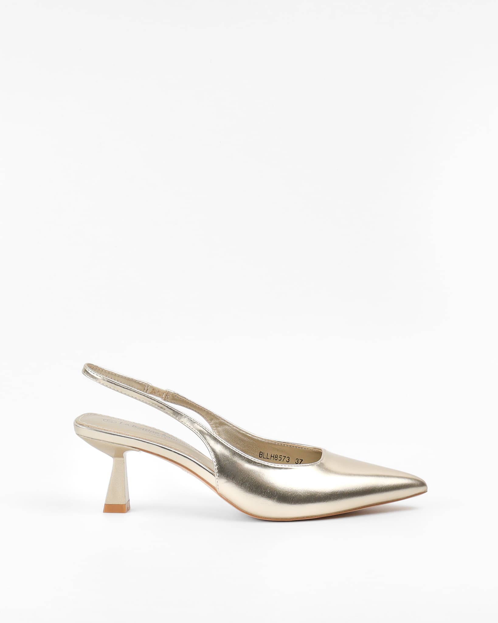 Goldene High Heels mit Stilettoabsatz