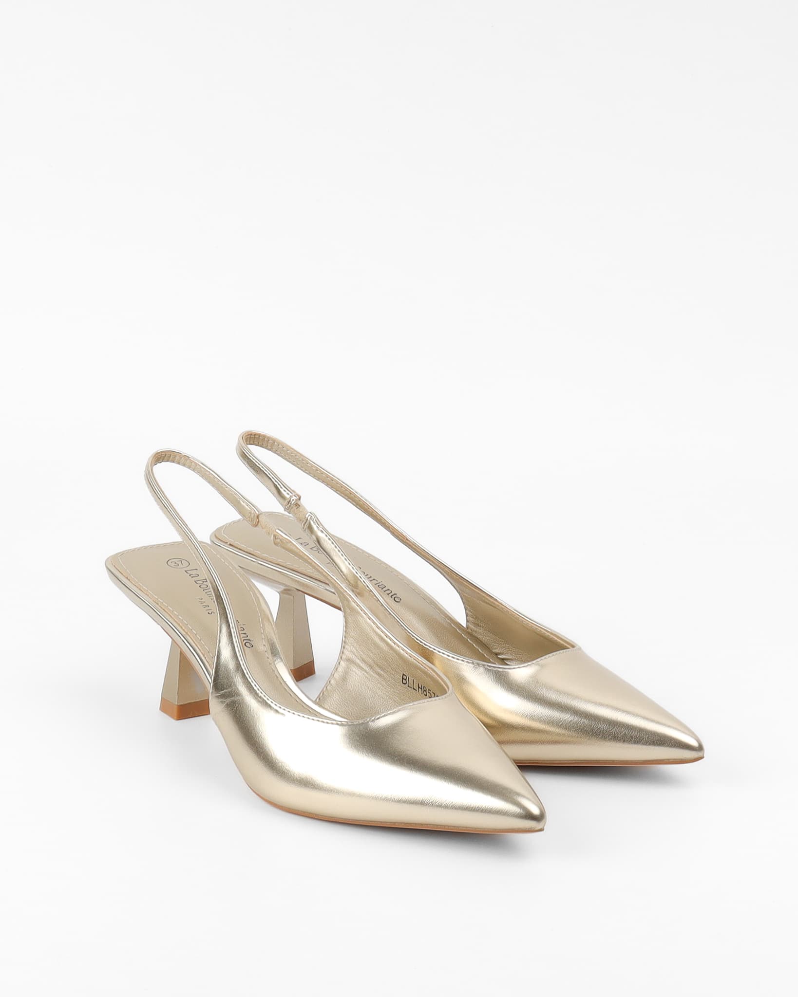 Goldene High Heels mit Stilettoabsatz