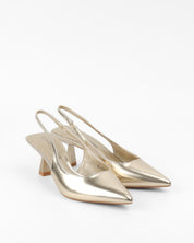 Goldene High Heels mit Stilettoabsatz