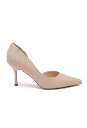 Nude Pumps mit Pfennigabsatz