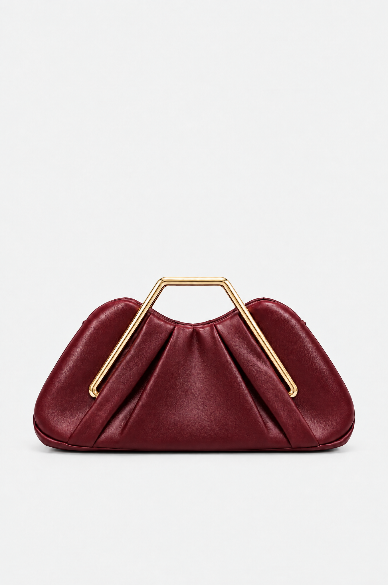 Bordeauxfarbene Abendtasche