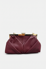 Bordeauxfarbene Abendtasche